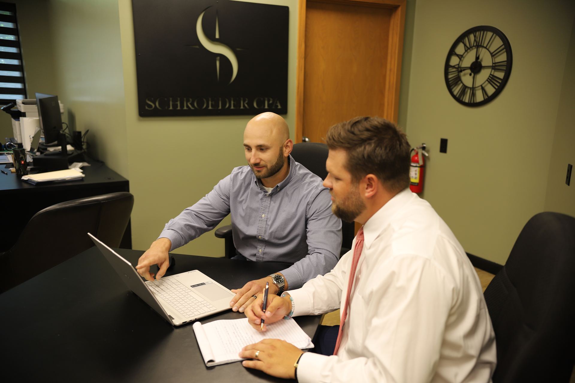 Inside the Schroeder CPA office